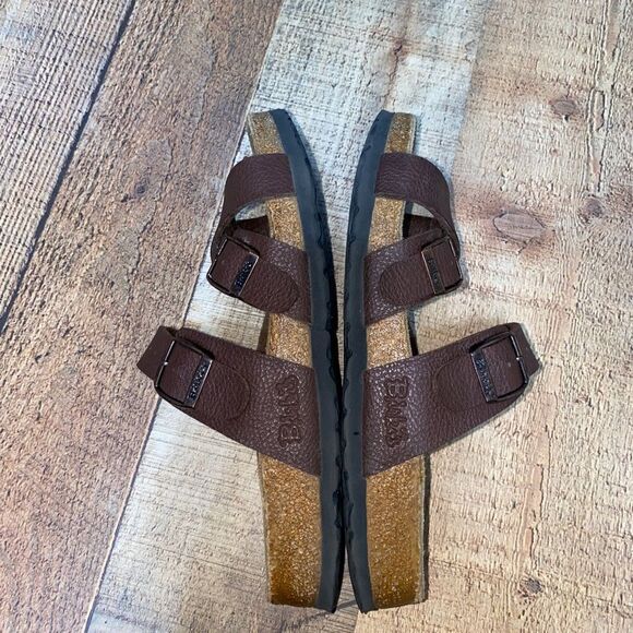 BIRKIS BIRKENSTOCK NEPAL BROWN CRISS CROSS SANDAL SIZE 6 - Picture 9 of 11